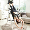 Junpu household stretching machine inverted hanger lumbar spine fitness equipment household folding stretching inversion machine auxiliary inversion device cervical and lumbar spine stretcher heightener pull-up piano white backrest black