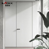 Mooke can be a door-to-top simple extremely narrow frameless invisible light luxury aluminum wooden door wall with the same color latex paint door aluminum honeycomb 27MM frame/inner flat inner opening