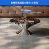 CHEERS super crystal marble coffee table round living room home small apartment high-end sense 2025 new CJ185 70CM