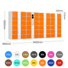 Spurge Electronic Bag Storage Cabinet Smart Storage Cabinet Mobile Phone Storage Cabinet Shopping Mall Locker Self-service Scanning Cabinet 48 Doors Face Recognition Orange
