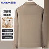 Romon Sheep Wool Wool Jacket Men's Autumn and Winter Thickened Young and Middle-aged Business Casual Lapel Jacket Men's Clothing