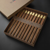 Thousand-year-old lovewood chicken wing wood Chinese chopsticks with golden blessing no paint and no wax household chopsticks gift box 10 pairs KZ0279