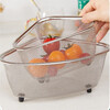 All-purpose stainless steel sink filter triangle drain net drain rack leftover artifact kitchen storage rack storage rag rack