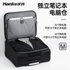 Hanker portable mini boarding suitcase small business trolley case universal wheel travel box student password suitcase black independent computer compartment 18 inches 43L boarding case - portable on the plane