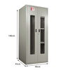 Sisbell WA920450Y emergency equipment cabinet emergency tool equipment storage cabinet PPE cabinet with window glass/45gal/170L WA920450 gray emergency equipment cabinet double door (with glass)