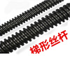 Beijing Times Spot 45 Steel Trapezoid Screw Full Thread T Thread Screw Nut Set Orthodontic Reverse Thread Coarse Thread Screw T-shaped Buckle Rod High Strength Orthodontic T12*3*1 Meter (Add 6 Nuts)