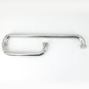 Bingyu bathroom glass door handle 304 stainless steel L-shaped long and short three-hole door handle bright extra thick 25*425*225mm BH-609