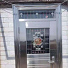 Qinkai 304 single door stainless steel with bright window transom ventilation door with swinging door anti-theft door kitchen door balcony door single door 860*2480 regular style outsourced left