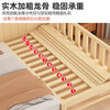Wenjiang children's spliced bed crib solid wood widened for boys and girls with side guardrails children's single bed for adults to sleep in. Available for pregnant and infants. Three side guardrails + 3E coconut palm mat + bed rails. Length 150 width 60 height 40cm. Free heightening.