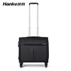 Hanker portable mini boarding suitcase small business trolley case universal wheel travel box student password suitcase black independent computer compartment 18 inches 43L boarding case - portable on the plane