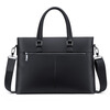WILLIAMPOLO Paul business briefcase genuine leather men's handbag large capacity first layer cowhide 17 inches computer bag high-end black (first layer cowhide) 17 inches