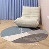 LULUDANY round carpet computer chair gaming chair rocking chair wooden floor protection pad living room bedroom swivel chair protection pad Trend Bear diameter 80CM