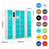 Spurge Electronic Bag Storage Cabinet Smart Storage Cabinet Mobile Phone Storage Cabinet Shopping Mall Locker Self-service Scanning Cabinet 24 Doors Face Recognition Fruit Green