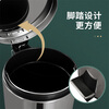 Ou Runzhe trash can foot pedal with lid 5L mirror stainless steel living room bedroom kitchen bathroom home office indoor and outdoor double bucket