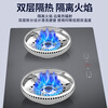 Stainless steel fire-concentrating hood gas stove windproof cover energy-saving cover household universal natural gas non-slip bracket stove stove stove shelf energy-concentrating plate heat insulation windshield double-layer thickened fire-concentrating windproof gas energy-saving cover