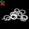 Baodefeng 304 stainless steel ultra-thin gasket metal gasket thickness 0.1/0.2/0.3/0.5mm shaft clearance flat washer M4x6x0.1 100 pieces