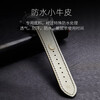 Istrap genuine leather strap for men and women crocodile pattern cowhide suitable for Tissot, Longines, Mido, Citizen, Casio dw, Seiko Seagull, Fiyada, Armani watch with Leloc bracelet, black same color thread丨gold pin buckle and dial interface width 16mm
