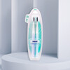 Cold acid charcoal spin-on sensitive soft-bristled adult toothbrush to reduce bacteria and protect gums. Portable 2-pack with random colors. Recommended by Wu Lei