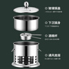Shenfu alcohol stove small hot pot single double hot pot side stove shabu shabu pot outdoor picnic windproof stove takeaway alcohol pot set stove 16cm