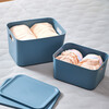 Yujia Liangpin storage box desktop multi-purpose storage box Japanese simple sundry organizer small storage box blue medium size