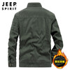 JEEP SPIRIT Jeep cotton jacket men's velvet thickened warm jacket men's autumn and winter high-end workwear cotton coat men's cotton jacket top