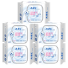 ABC cool, comfortable, light, non-sensory and breathable sanitary napkin, dry cotton soft and strong absorbent pads 163mm, 22 pieces, 5 pack set, cotton soft 163mm, 110 pieces, strong absorbent pads