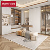 Schneiman whole house custom-made overall wardrobe modern simple bedroom wardrobe flat door to top wardrobe wardrobe furniture customization customization prepayment (non-commodity price)
