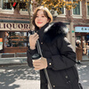Yalu long down jacket female designer high-end fox fur collar 2025 new winter thickened jacket