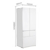 Panasonic built-in ultra-thin refrigerator 58cm 453L multi-door refrigerator Ultrasonic humidification and preservation Nanoyi deodorization and sterilization Pearl white with automatic ice maker NR-EW45TGA-W