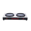 Double warm coffee stove insulation stove double-head coffee pot heating insulation heating plate 1.5 liter steel bottom 1.8 liter coffee machine coffee stove + 2 JINSHIDA coffee pots
