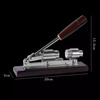 Midele household hand-pressed mechanical walnut cracker hickory sheller nut cracker nut cracker wooden handle core black walnut wood model (size adjustable)