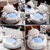 Packers cushion floor futon living room sitting room lazy tatami balcony sofa carpet reading area reading bay window cushion little white sheep belly futon cushion 50*50*45 cm