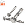 Baodefeng 304 stainless steel expansion screw external hexagonal lifting expansion bolt built-in expansion bolt 304 external hexagonal M6X60 drilling hole is 8mm -2 pieces