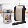 TIGER lunch box stainless steel lunch box buckle type high performance thermal insulation lunch box LWU-B17C 1.22L