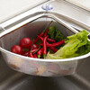All-purpose stainless steel sink filter triangle drain net drain rack leftover artifact kitchen storage rack storage rag rack