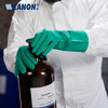 LANON SR101 nitrile chemical resistant gloves, labor protection industrial laboratory cleaning, acid and alkali resistant, oil resistant and non-slip 1 pair L