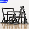 KANGSITE Dumbbell Rack Gym Commercial Multi-Specification 3/6/10/12 Pairs Dumbbell Storage Rack Household Equipment Household Herringbone Dumbbell Rack 6 Pairs Random Colors