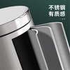 Ou Runzhe trash can foot pedal with lid 5L mirror stainless steel living room bedroom kitchen bathroom home office indoor and outdoor double bucket