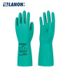 LANON SR101 nitrile chemical resistant gloves, labor protection industrial laboratory cleaning, acid and alkali resistant, oil resistant and non-slip 1 pair L