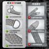 Lao Tang Lao Tang back rub towel for men, extra long and wide, mud rub strip, strong bath towel, leaf gray-85*8cm