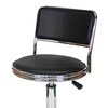 WST212 Employee Stool Backrest Swivel Lift Chair Workshop Laboratory Work Stool (Black - Backrest Wheel Model) Needs to be installed and customized by yourself