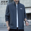 JEEP SPIRIT Jeep jacket men's cardigan sweatshirt men's autumn and winter men's casual loose trendy polar fleece tops