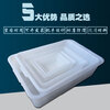 Lu Xiangxiang thickened rectangular plastic square plate frozen square plate food plate white fresh spicy hot pot box parts box material box white plate A4 outer size (335*260*115)