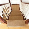 Huade imitation sisal plain stair carpet step non-slip carpet can be customized corner rest platform glue-free self-absorbing imitation sisal camel rectangle 75*24*4 cm vertical angle