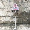 Cigarette butts outdoor trash can vertical cigarette butt smoking public places large area cigarette extinguisher bucket smoke column bucket ashtray triangular vertical