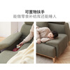 Genji Wood Language Fabric Sofa Simple Modern High Back Corner Fabric Sofa Large Living Room Solid Wood Furniture