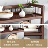 Bamboo Youjia Bogu rack multi-layer tea rack storage rack tea cabinet tea room ornaments display rack new Chinese style Duobao Pavilion tea set rack walnut color three-layer with door with drawer 68 long storage rack