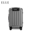 ELLE 22-inch graphite gray suitcase zippered universal wheel suitcase fashionable trolley case