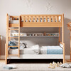 Jingjing Tokyo Home Furnishing Children's Bed AA Grade Beech Heightened Guardrails Solid Wood Bunk Bed High and Low Bed Set
