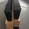 PVC industrial brush strip dust-proof nylon plastic brush industrial long and short hair soft and hard bristle strip brush row brush 100*30*15*30 three rows of hair